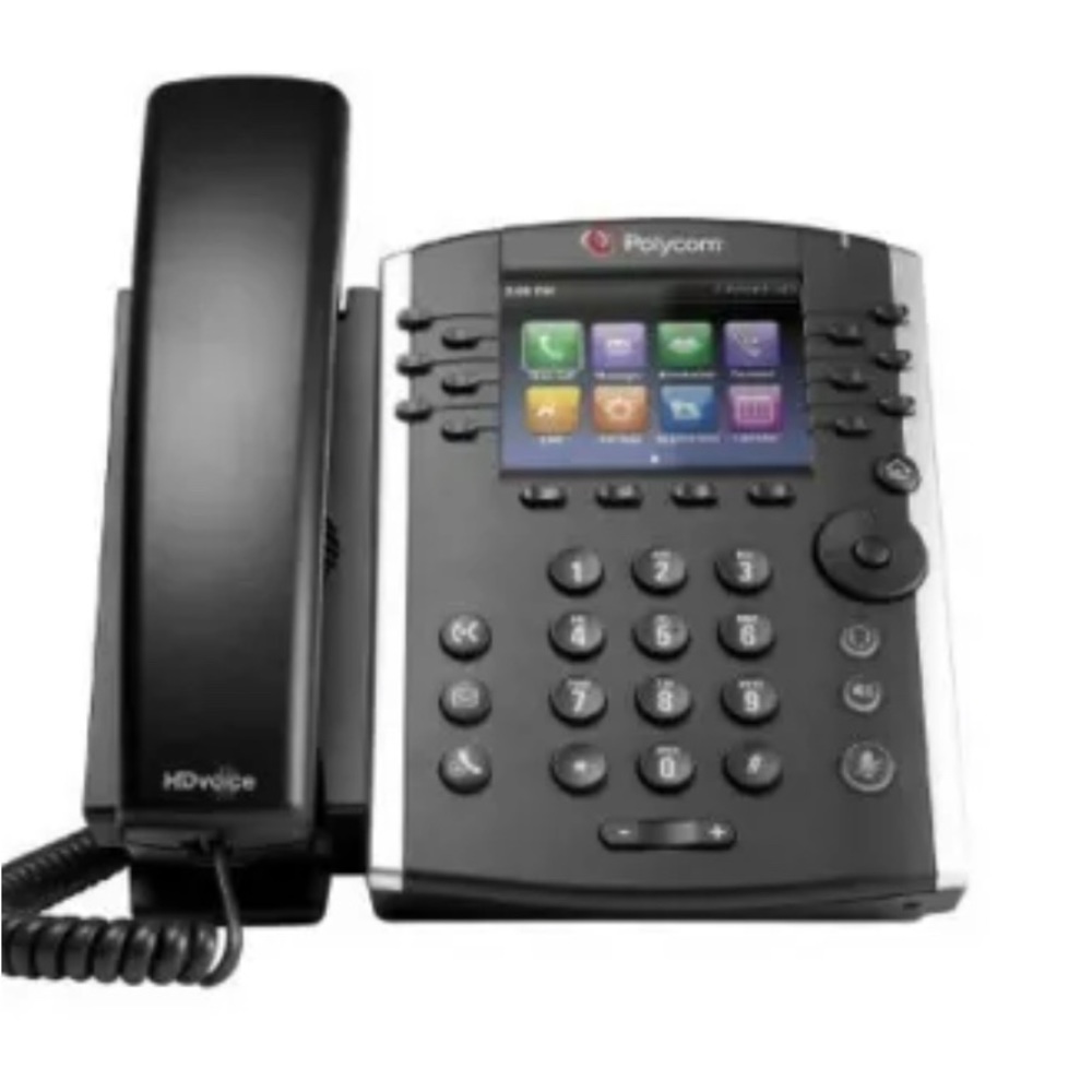 Polycom VVX 411 Gigabit PoE 12-line IP Desktop Phone - Black - New